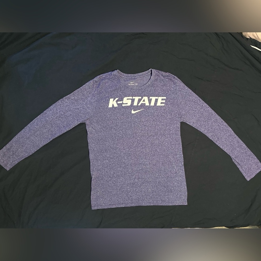 Men’s Nike Purple K-State Long Sleeve Tee Size Large